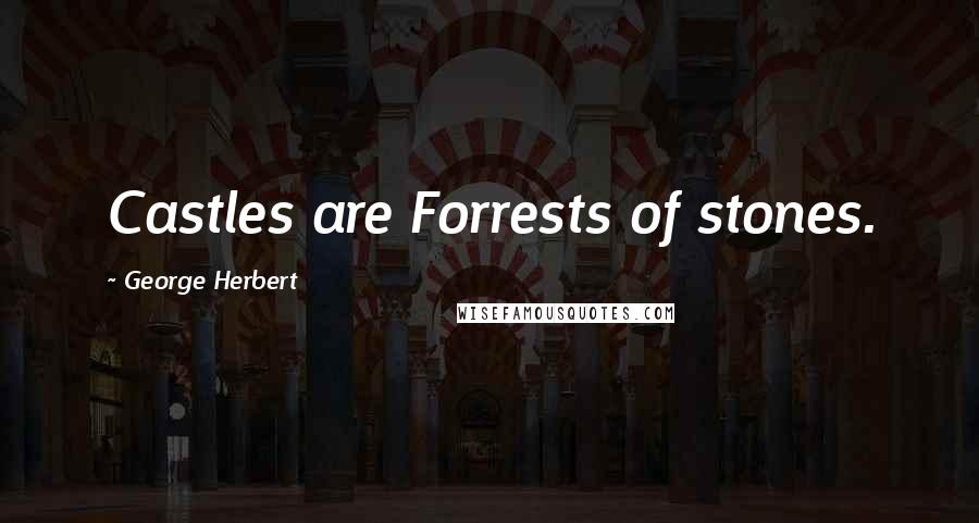 George Herbert Quotes: Castles are Forrests of stones.