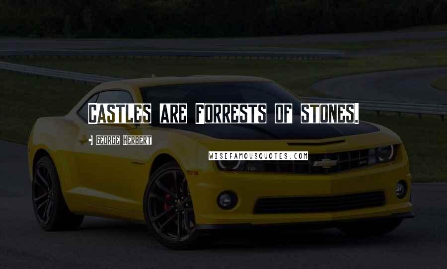 George Herbert Quotes: Castles are Forrests of stones.