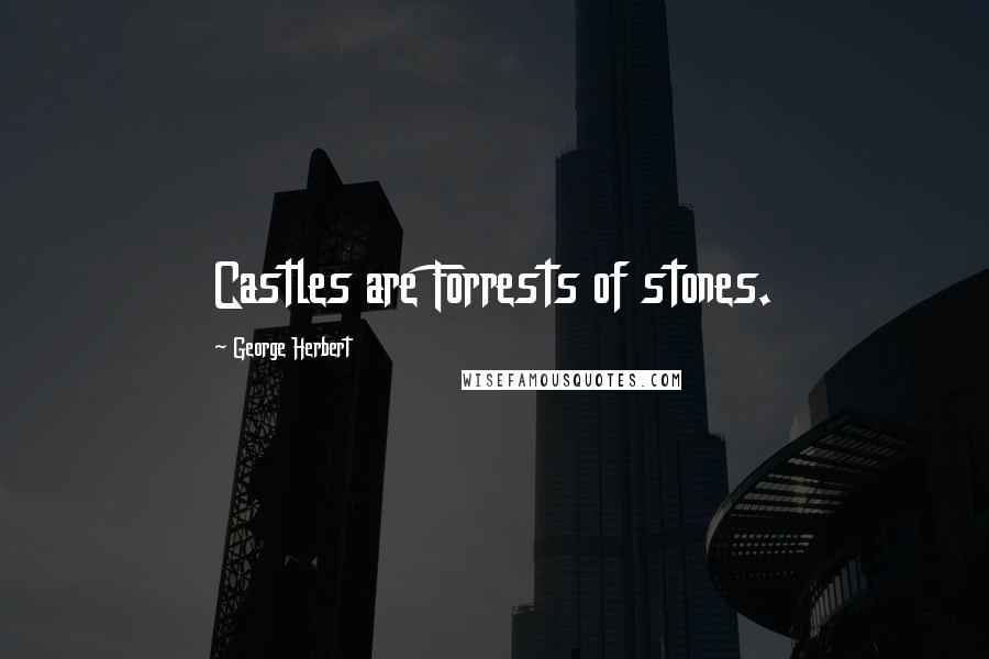 George Herbert Quotes: Castles are Forrests of stones.