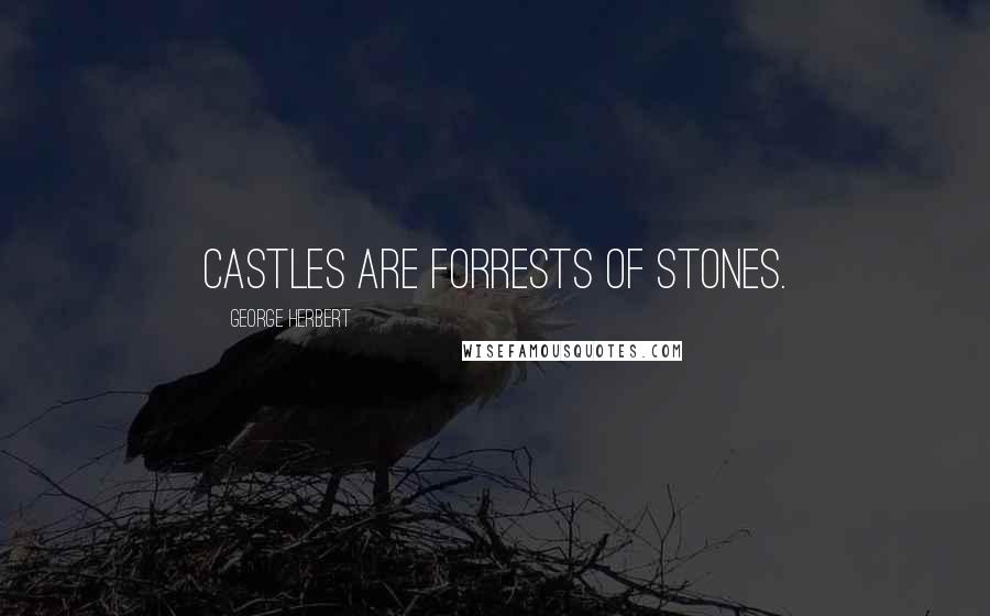 George Herbert Quotes: Castles are Forrests of stones.