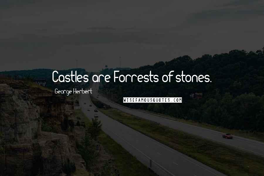 George Herbert Quotes: Castles are Forrests of stones.