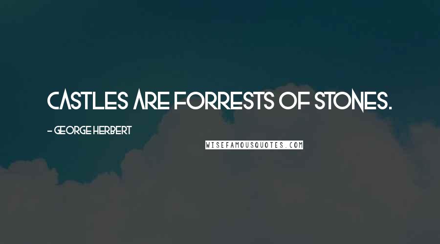 George Herbert Quotes: Castles are Forrests of stones.