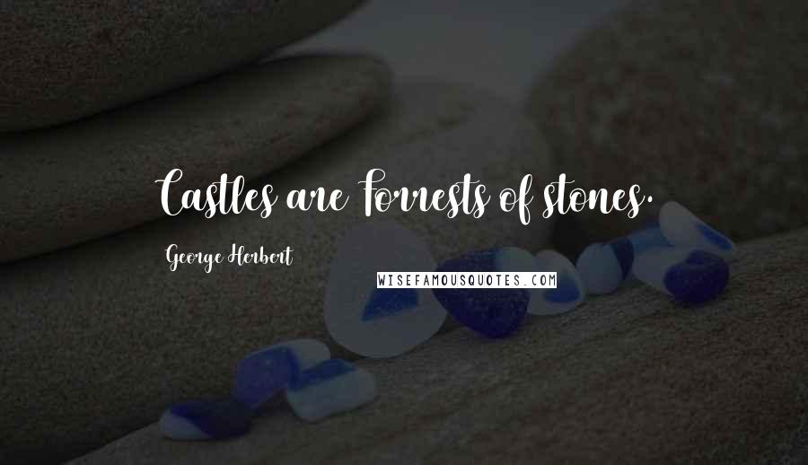 George Herbert Quotes: Castles are Forrests of stones.