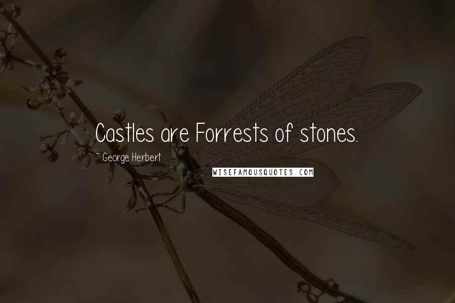 George Herbert Quotes: Castles are Forrests of stones.