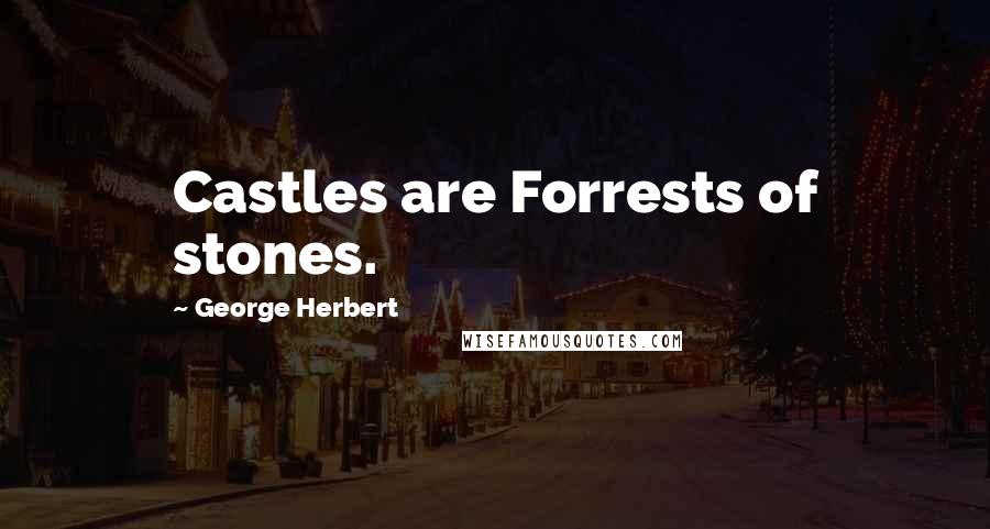 George Herbert Quotes: Castles are Forrests of stones.