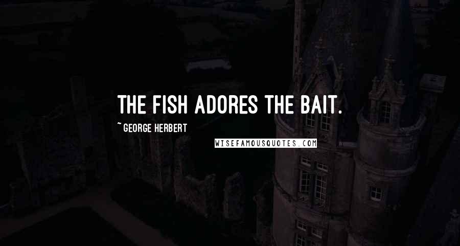 George Herbert Quotes: The fish adores the bait.