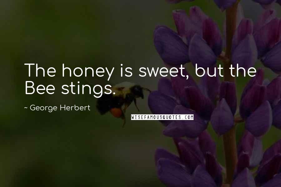 George Herbert Quotes: The honey is sweet, but the Bee stings.