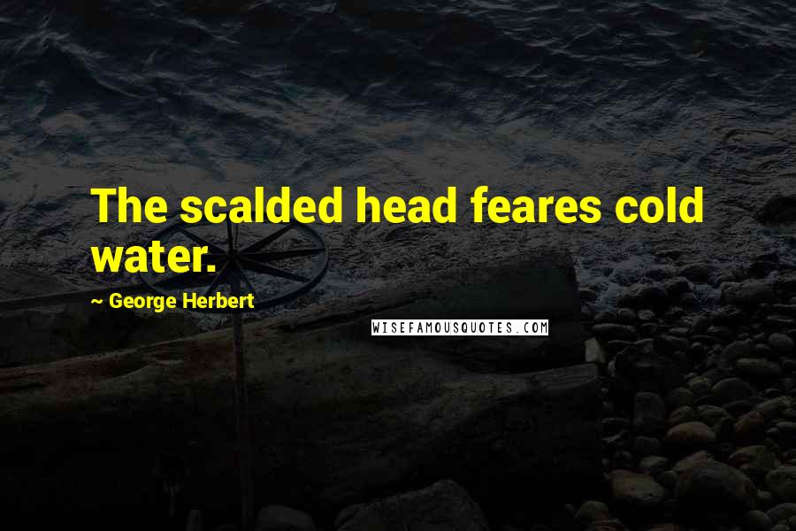 George Herbert Quotes: The scalded head feares cold water.