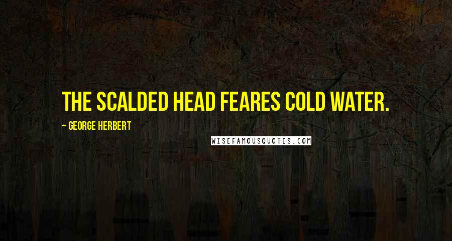 George Herbert Quotes: The scalded head feares cold water.
