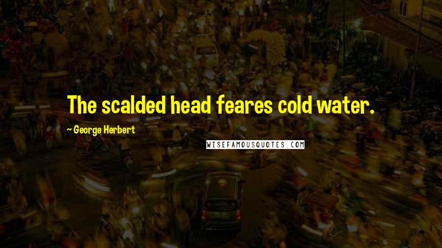 George Herbert Quotes: The scalded head feares cold water.