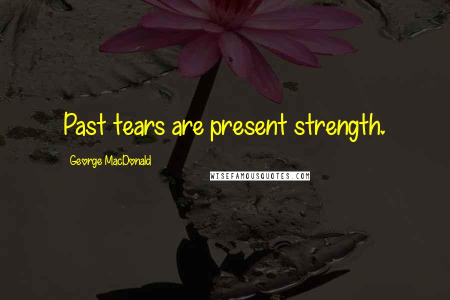 George MacDonald Quotes: Past tears are present strength.