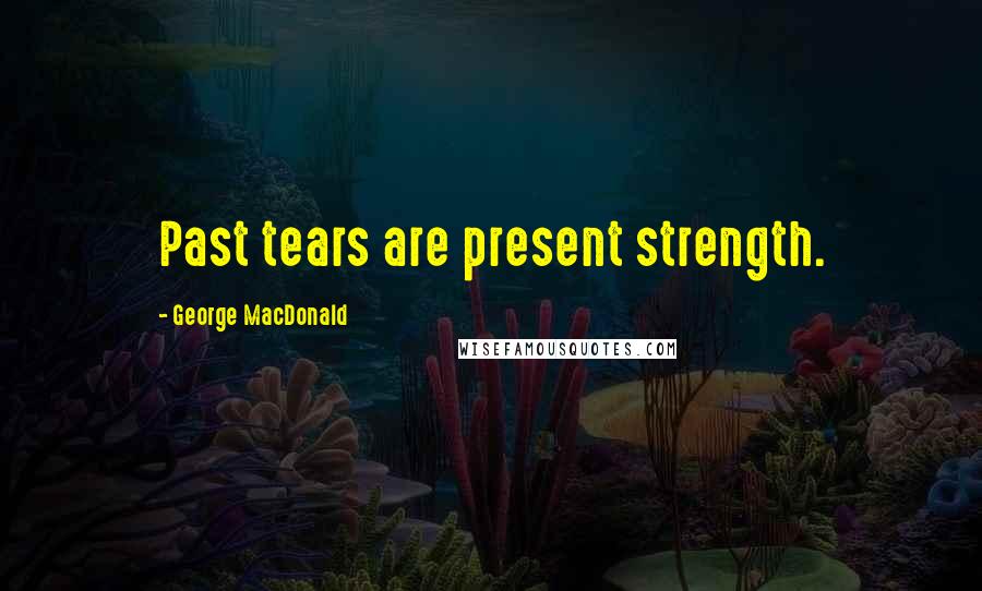 George MacDonald Quotes: Past tears are present strength.