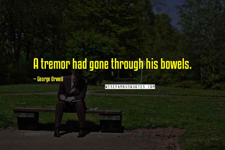 George Orwell Quotes: A tremor had gone through his bowels.