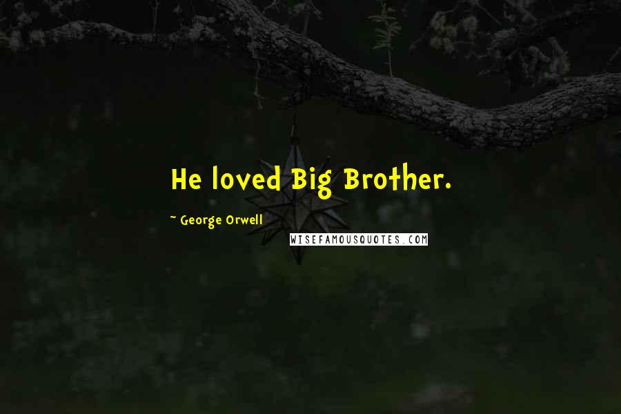 George Orwell Quotes: He loved Big Brother.