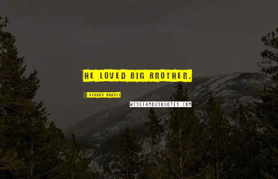 George Orwell Quotes: He loved Big Brother.