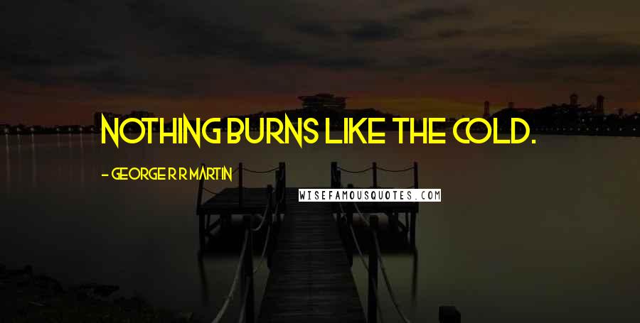 George R R Martin Quotes: Nothing burns like the cold.