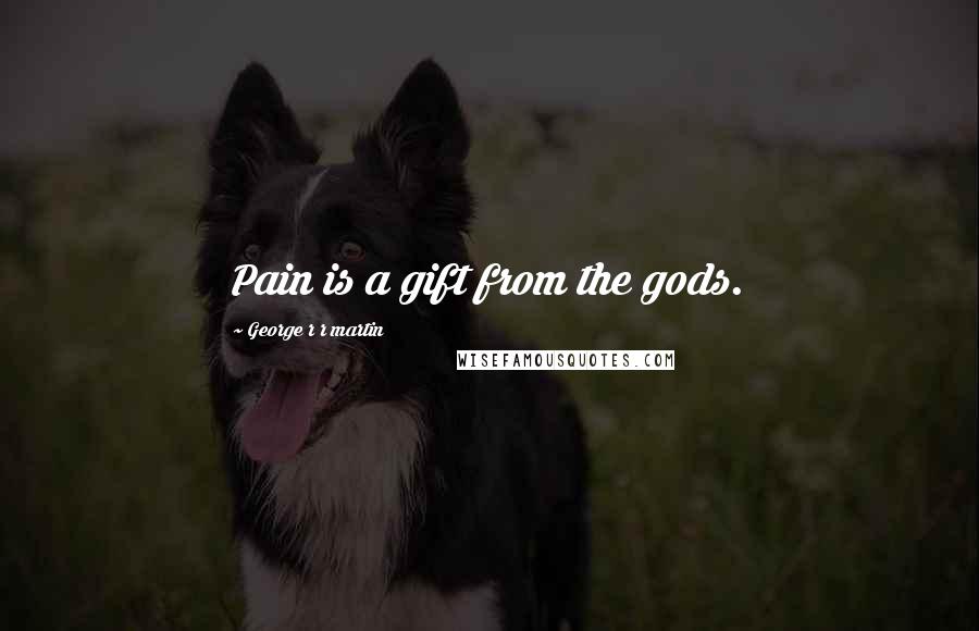 George R R Martin Quotes: Pain is a gift from the gods.