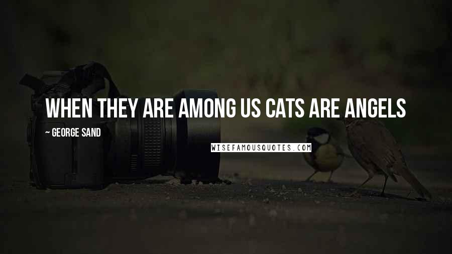 George Sand Quotes: When they are among us cats are angels