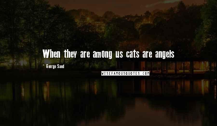George Sand Quotes: When they are among us cats are angels