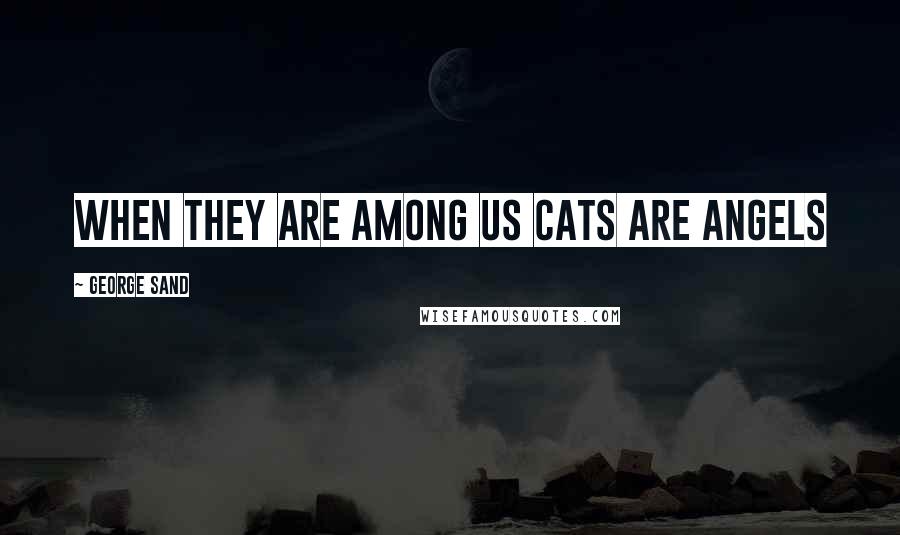 George Sand Quotes: When they are among us cats are angels