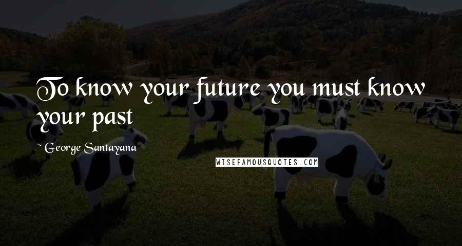 George Santayana Quotes: To know your future you must know your past