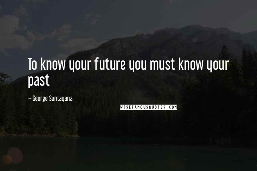 George Santayana Quotes: To know your future you must know your past