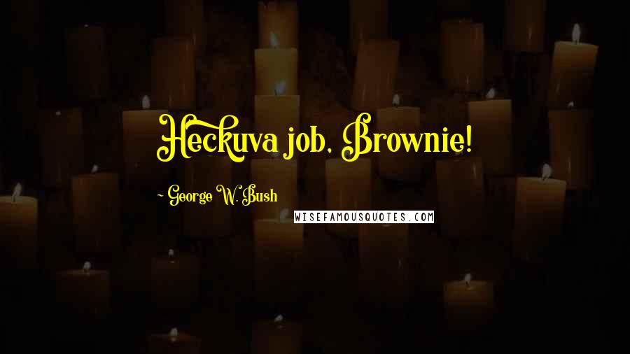 George W. Bush Quotes: Heckuva job, Brownie!