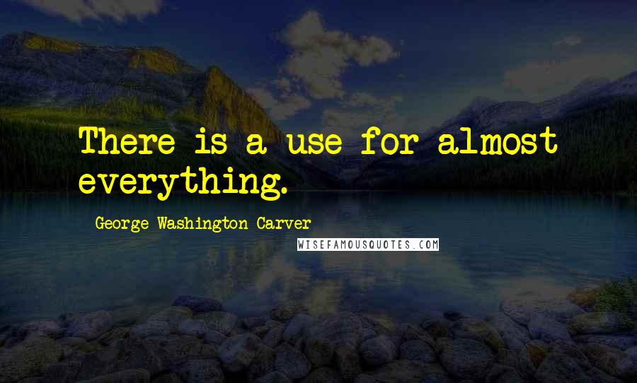 George Washington Carver Quotes: There is a use for almost everything.