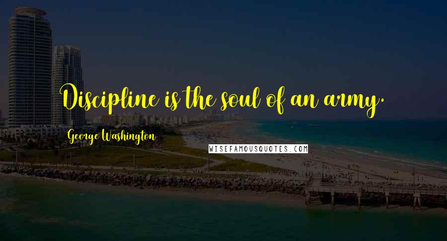 George Washington Quotes: Discipline is the soul of an army.