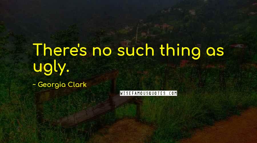 Georgia Clark Quotes: There's no such thing as ugly.