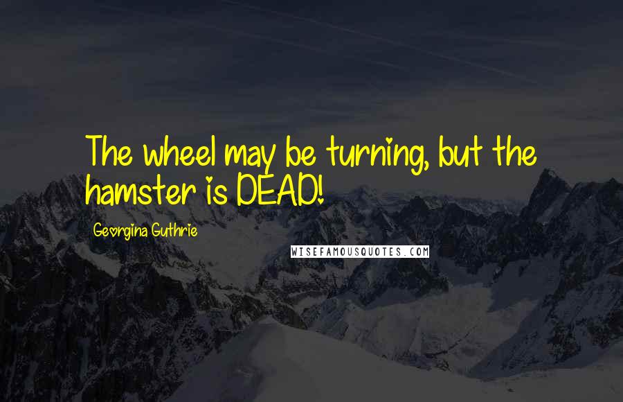 Georgina Guthrie Quotes: The wheel may be turning, but the hamster is DEAD!