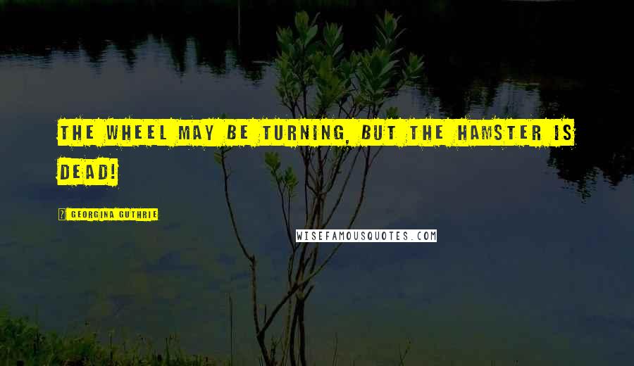 Georgina Guthrie Quotes: The wheel may be turning, but the hamster is DEAD!
