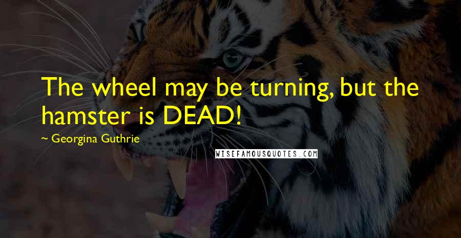 Georgina Guthrie Quotes: The wheel may be turning, but the hamster is DEAD!