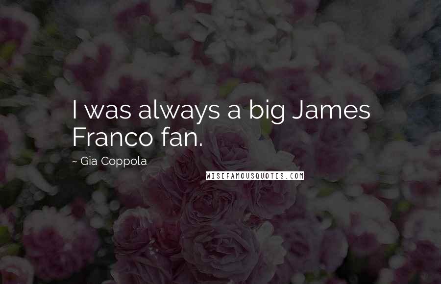 Gia Coppola Quotes: I was always a big James Franco fan.