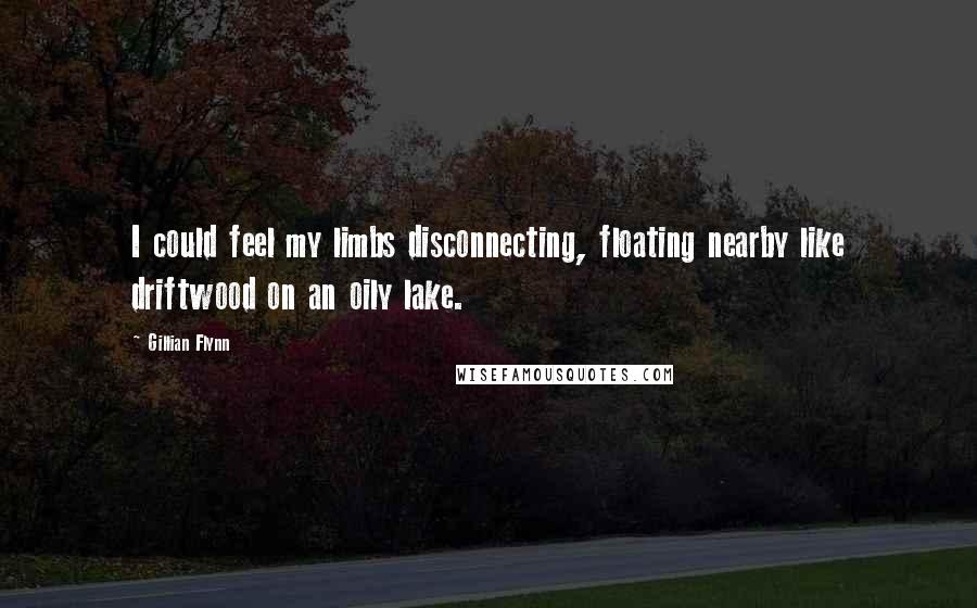 Gillian Flynn Quotes: I could feel my limbs disconnecting, floating nearby like driftwood on an oily lake.