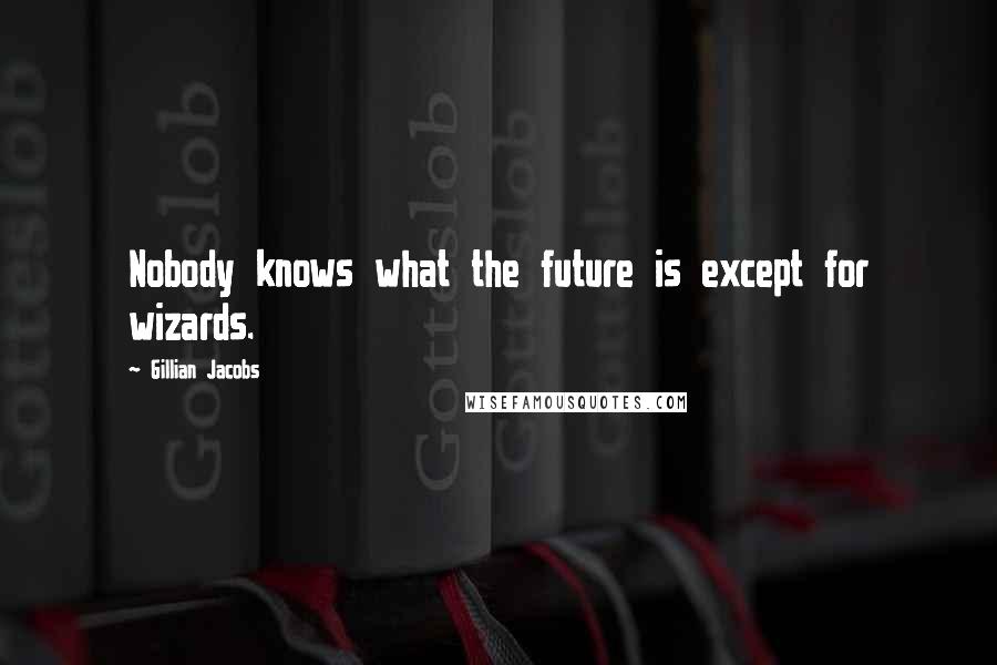 Gillian Jacobs Quotes: Nobody knows what the future is except for wizards.
