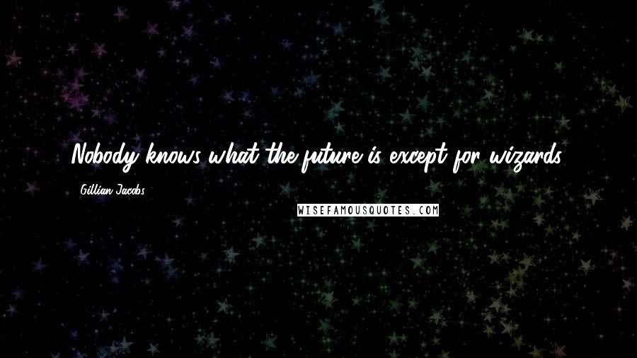 Gillian Jacobs Quotes: Nobody knows what the future is except for wizards.