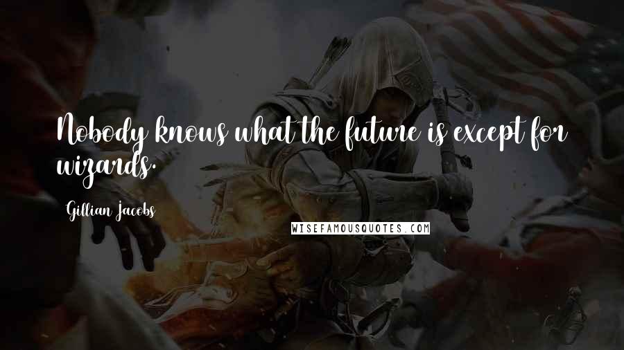 Gillian Jacobs Quotes: Nobody knows what the future is except for wizards.