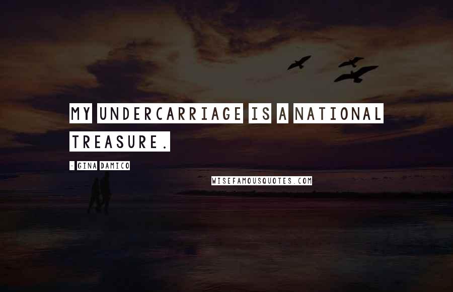 Gina Damico Quotes: My undercarriage is a national treasure.