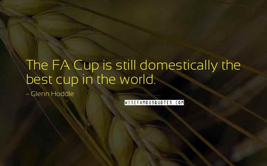 Glenn Hoddle Quotes: The FA Cup is still domestically the best cup in the world.