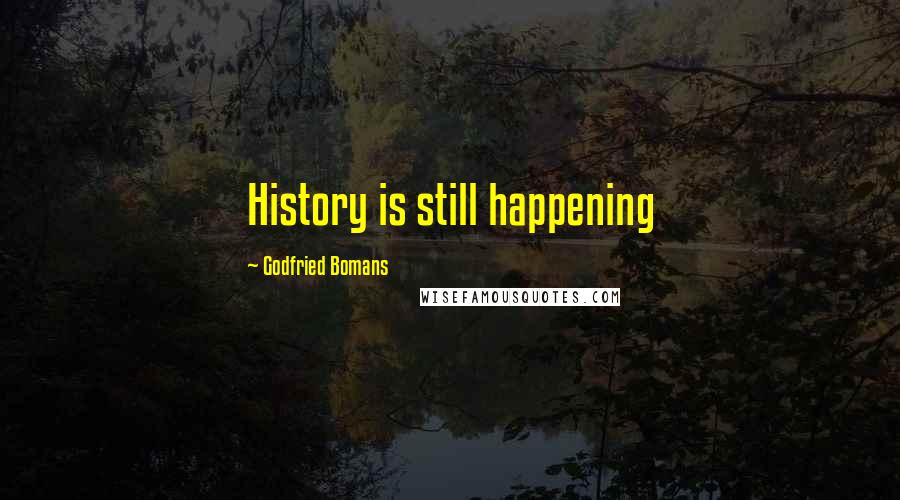 Godfried Bomans Quotes: History is still happening