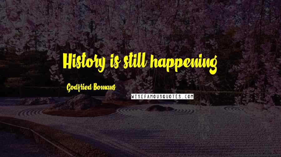 Godfried Bomans Quotes: History is still happening