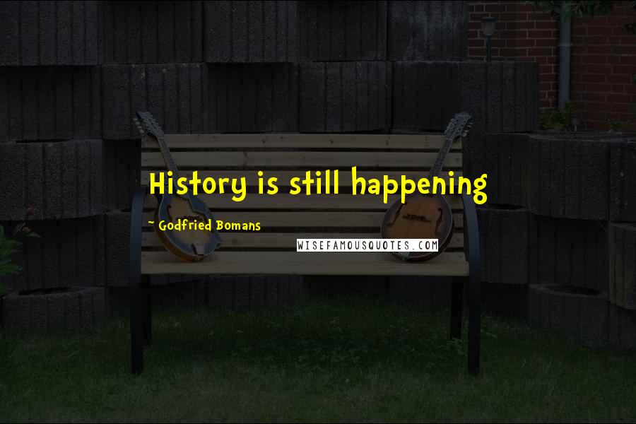 Godfried Bomans Quotes: History is still happening