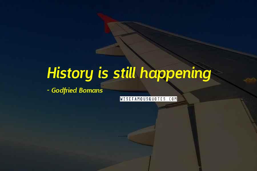 Godfried Bomans Quotes: History is still happening