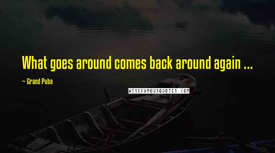 Grand Puba Quotes: What goes around comes back around again ...