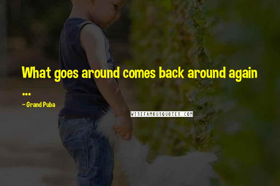 Grand Puba Quotes: What goes around comes back around again ...