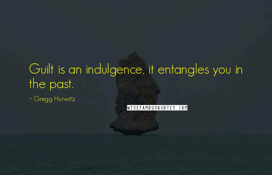 Gregg Hurwitz Quotes: Guilt is an indulgence, it entangles you in the past.