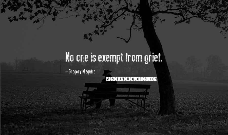 Gregory Maguire Quotes: No one is exempt from grief.