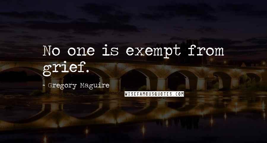 Gregory Maguire Quotes: No one is exempt from grief.