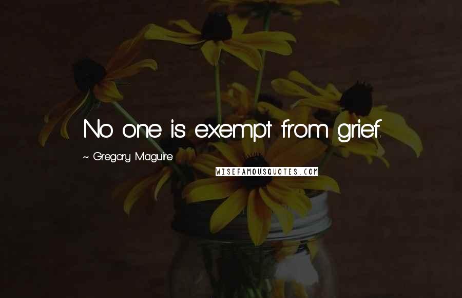 Gregory Maguire Quotes: No one is exempt from grief.